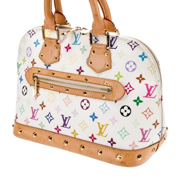 Louis Vuitton Multicolor Monogram Alma BB Satchel in White - Picture 2 of 5